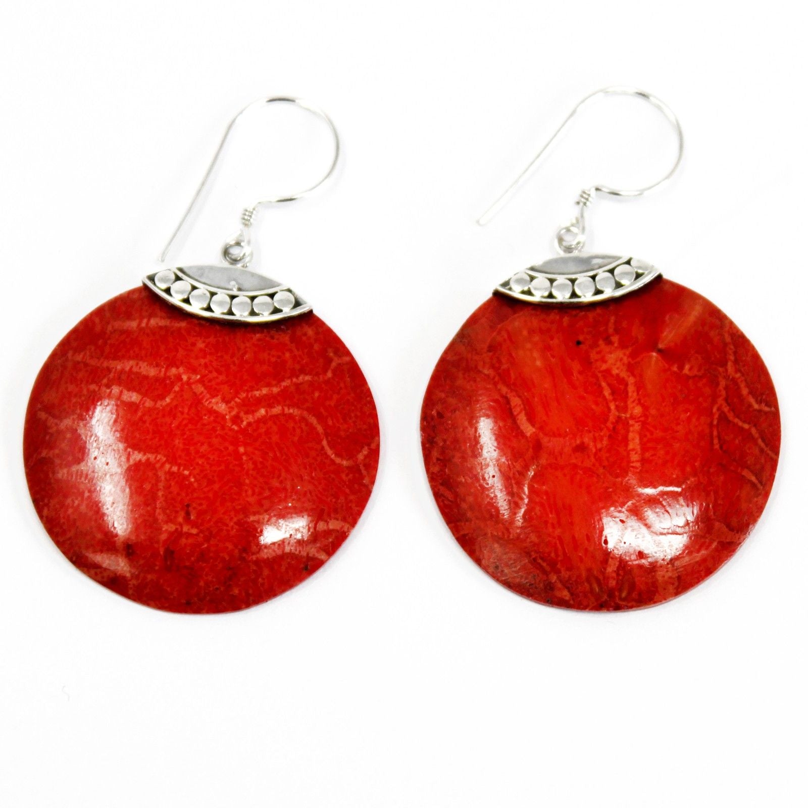 925 Silver Earrings Classic Disc Design for Everyday Elegance