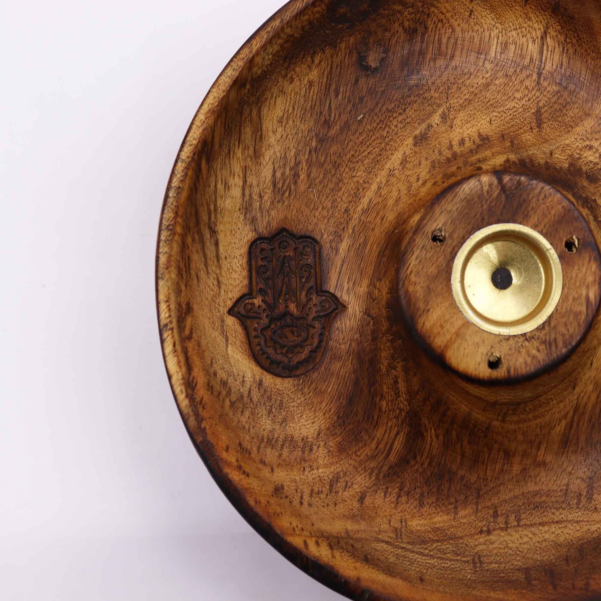 Hamsa Incense Stick and Cone Burner Disc for Home Decor