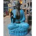 Large Turquoise Stone Buddha Teaching on Lotus Giant Statue