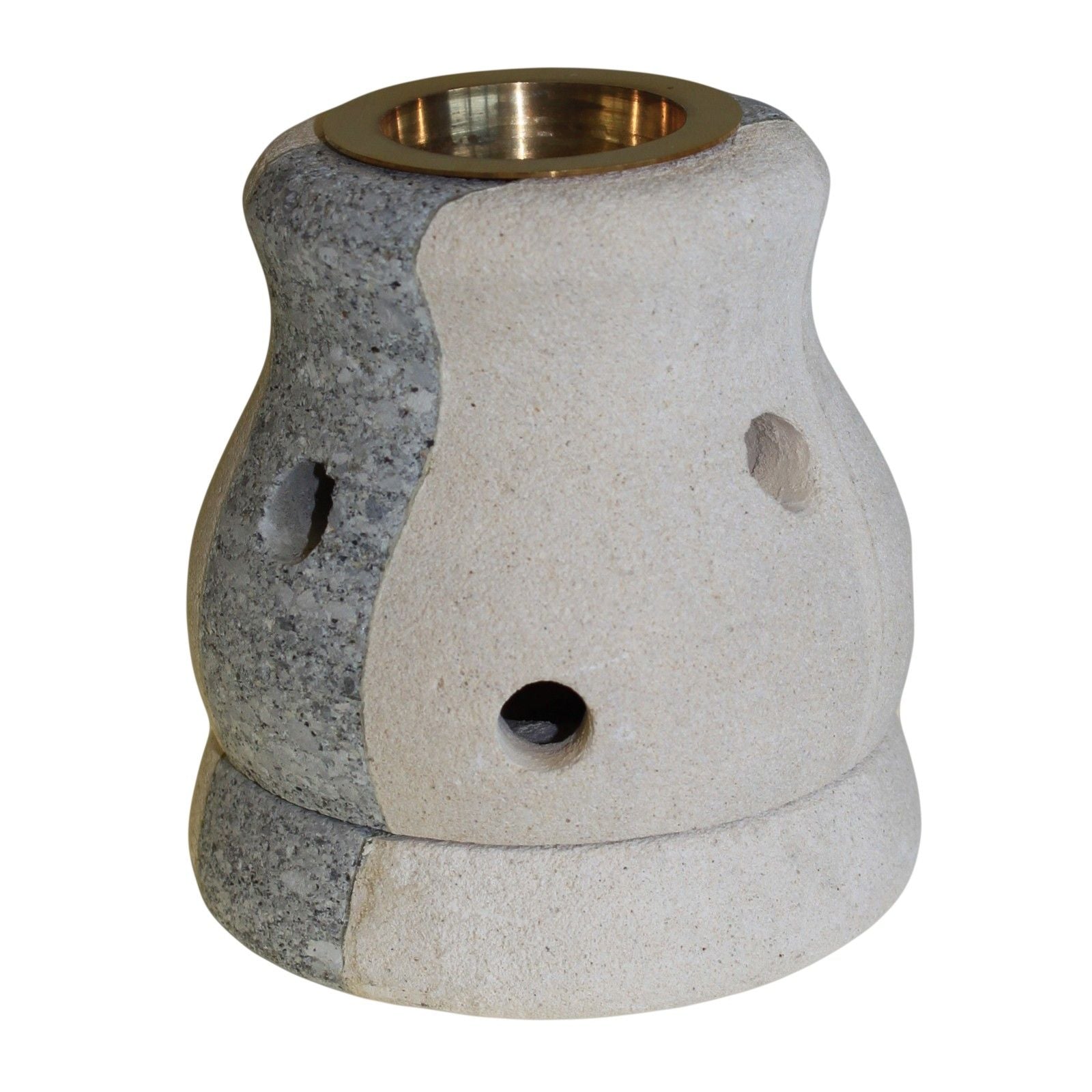 Elegant Stone Oil Burner Combo Shaped for Home Decor Use