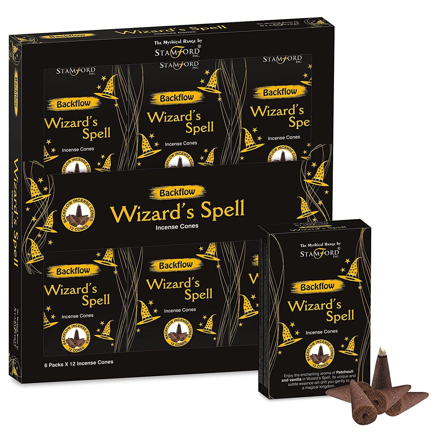 Mythical Backflow Cones Wizard Spell for Enchanting Aromas