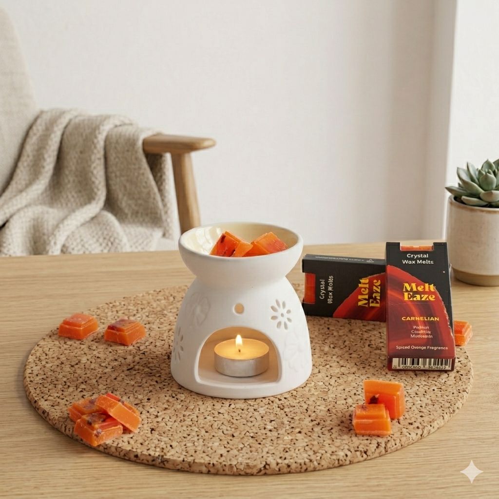 MeltEaze Wax Melts 50g Carnelian Fire with Spiced Orange Aroma