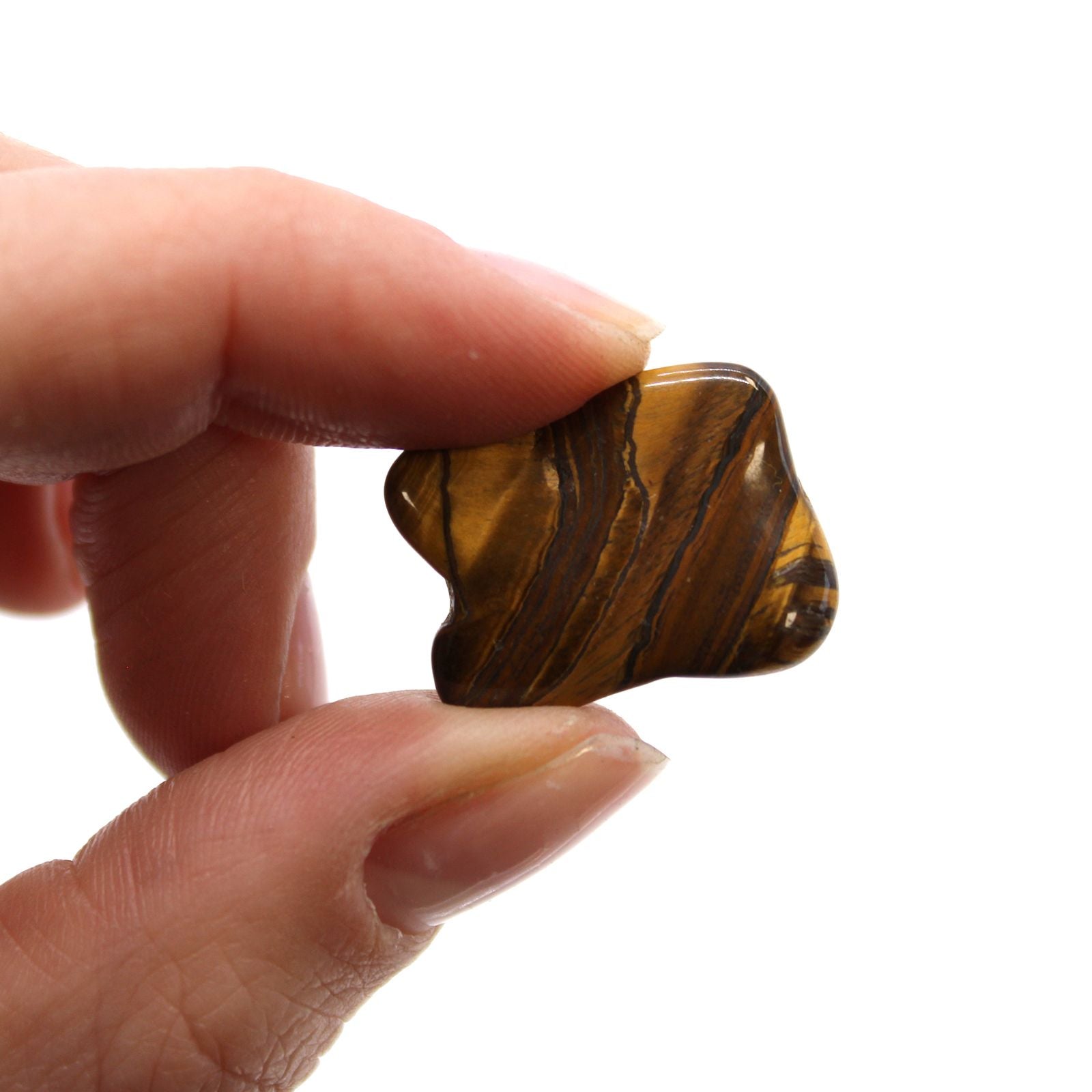 Small African Tumble Stones Golden Tiger's Eye for Collectors