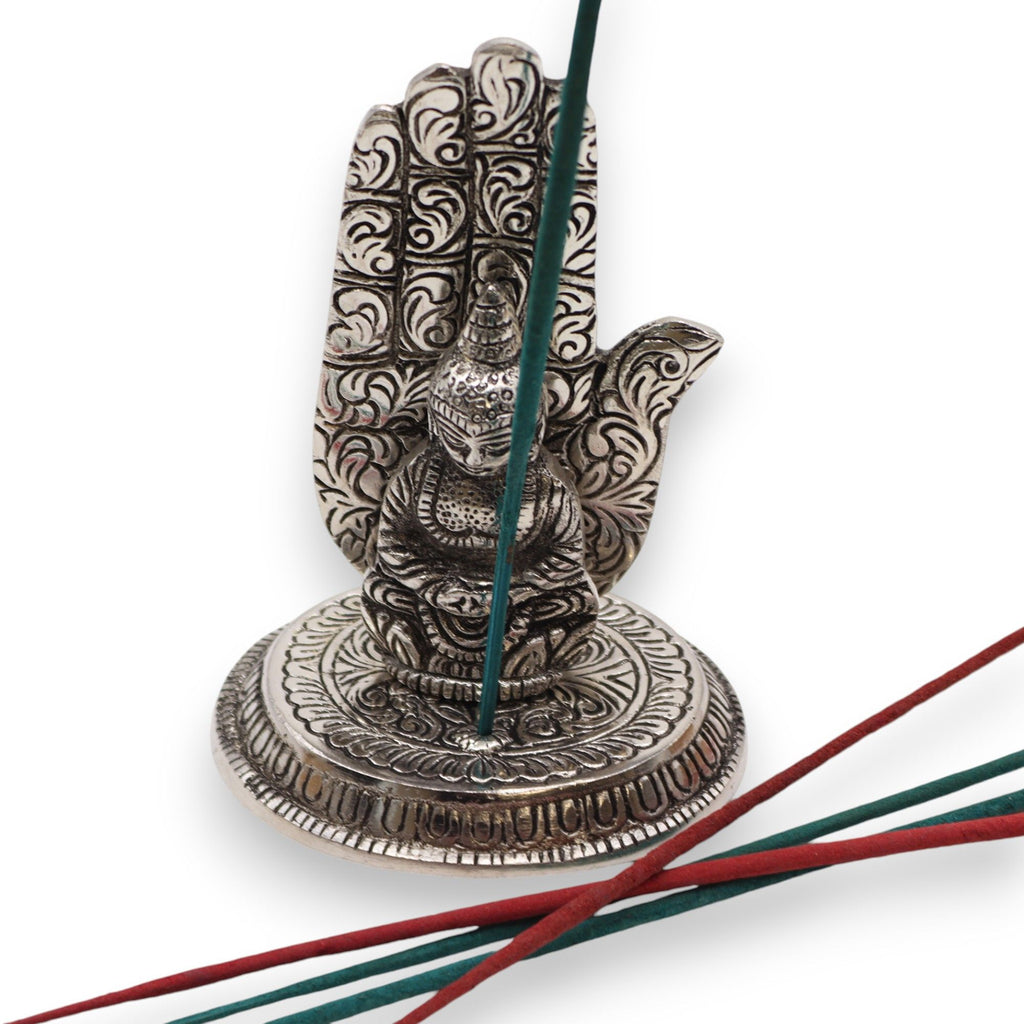 Hand Buddha Incense Holder with Intricate Design for Relaxation