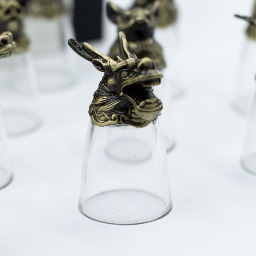 Gift Set of 12 Glasses 25ml Featuring Forest and Mystical Creatures