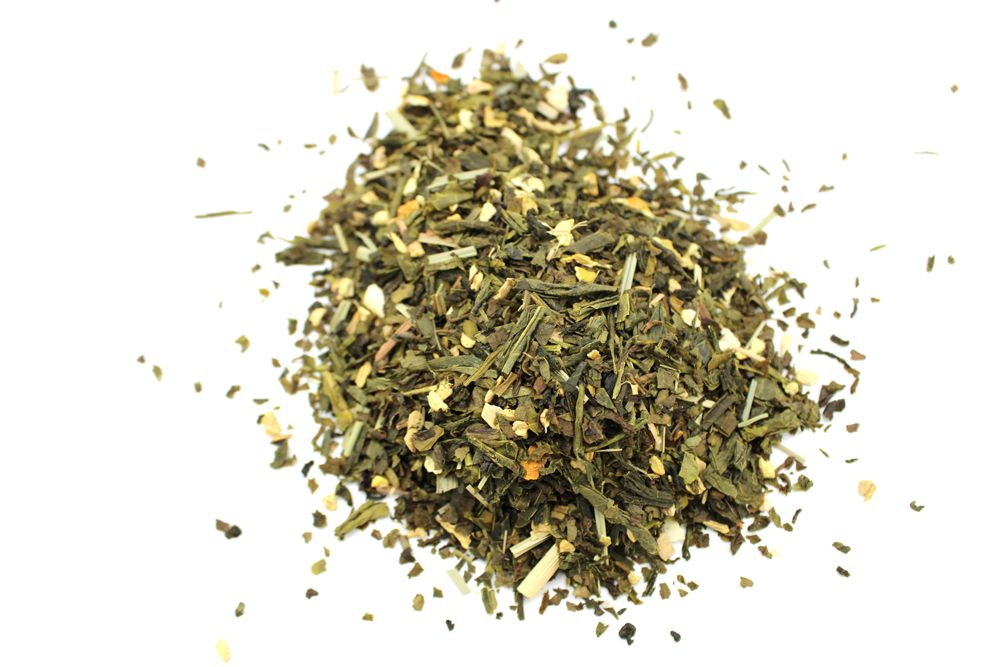 Eco Classic Green Tea with Lemon and Ginger 1Kg for Mornings