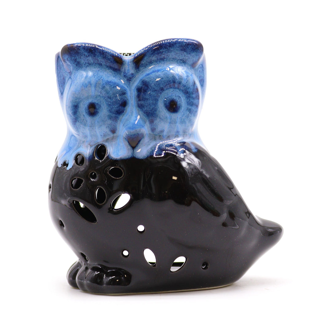 Classic Rustic Owl Oil Burner Side on Design for Home Fragrance