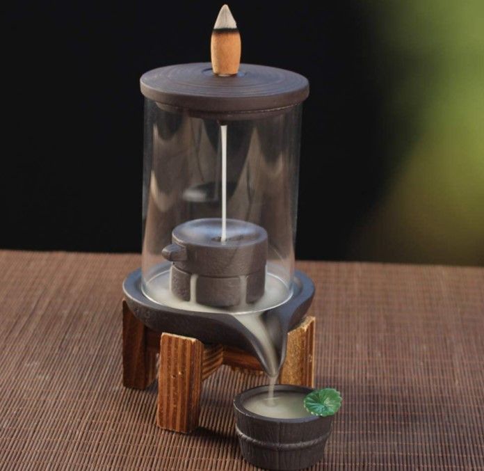 Backflow Incense Burner Teahouse Waterfall for Ultimate Relaxation