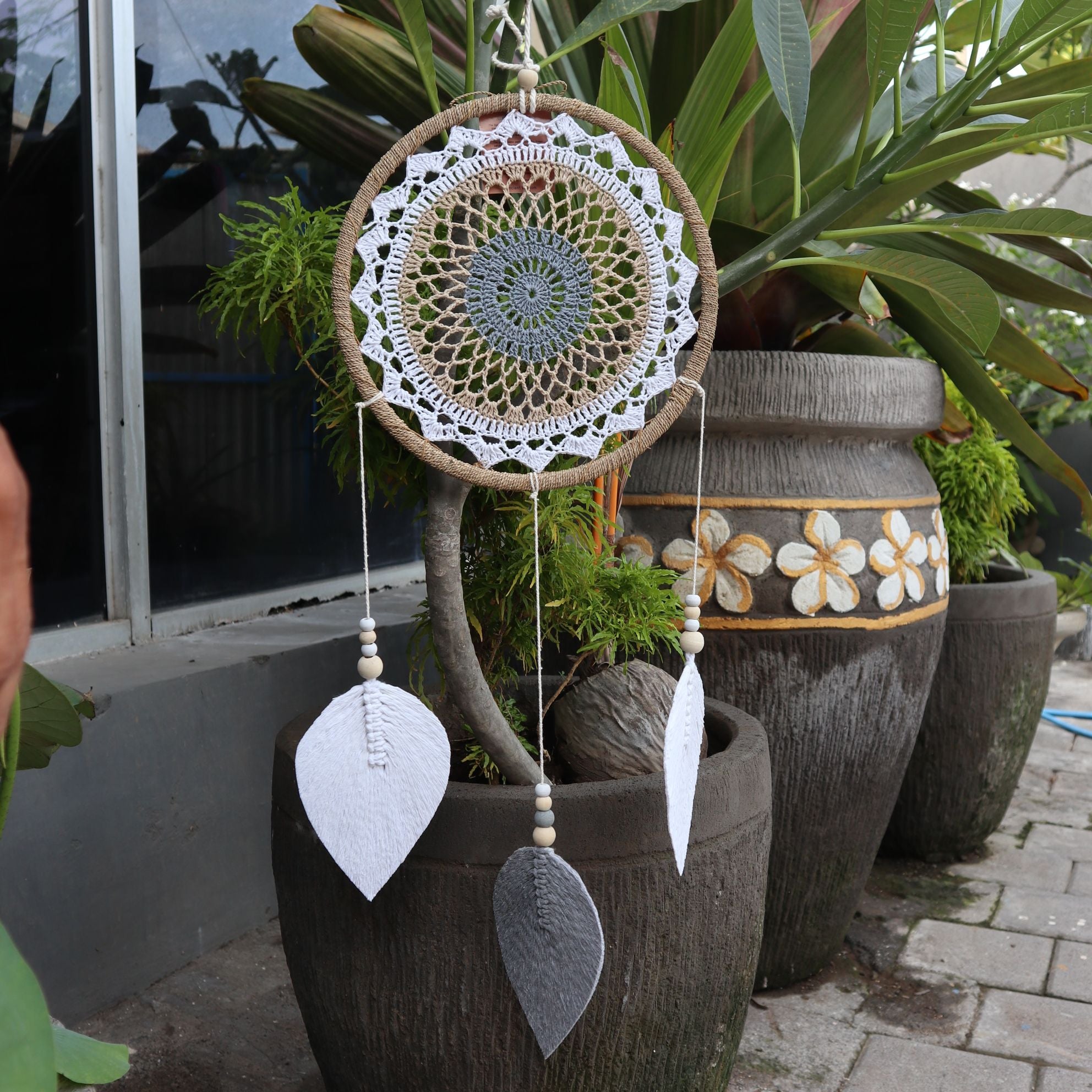 Large Brown Dream Catcher for Home Decoration and Sweet Dreams