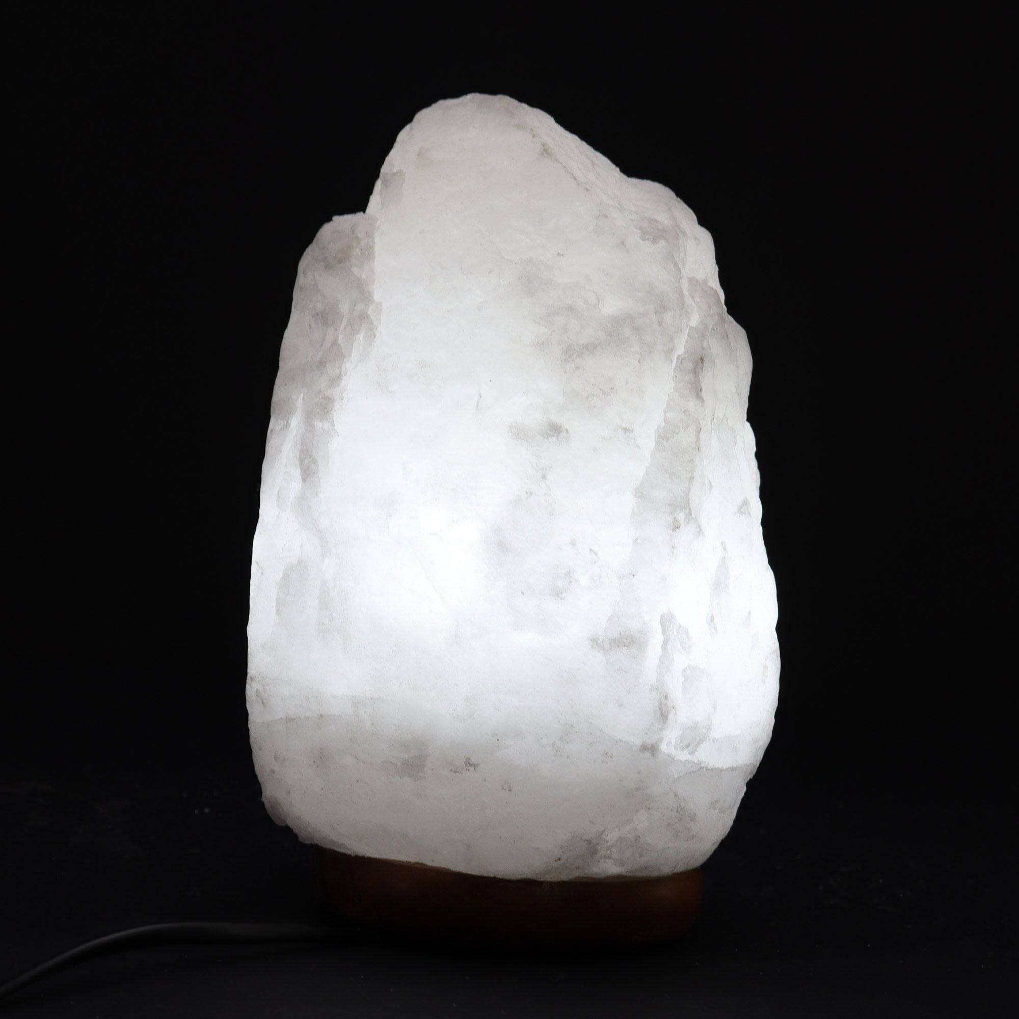 Crystal Rock Himalayan Salt Lamp with Base for Home Decor