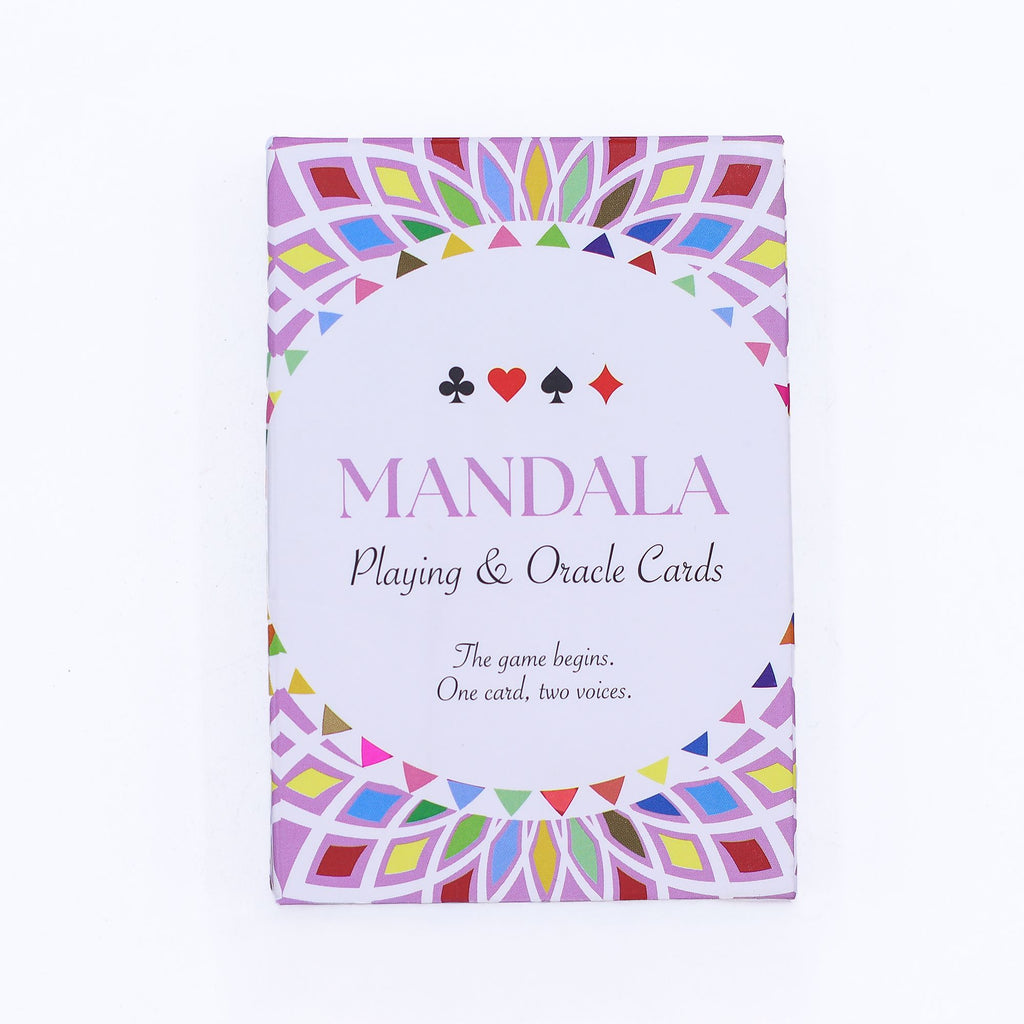 Mandala Oracle and Playing Cards Kaleidoscope Symmetry Deck Set