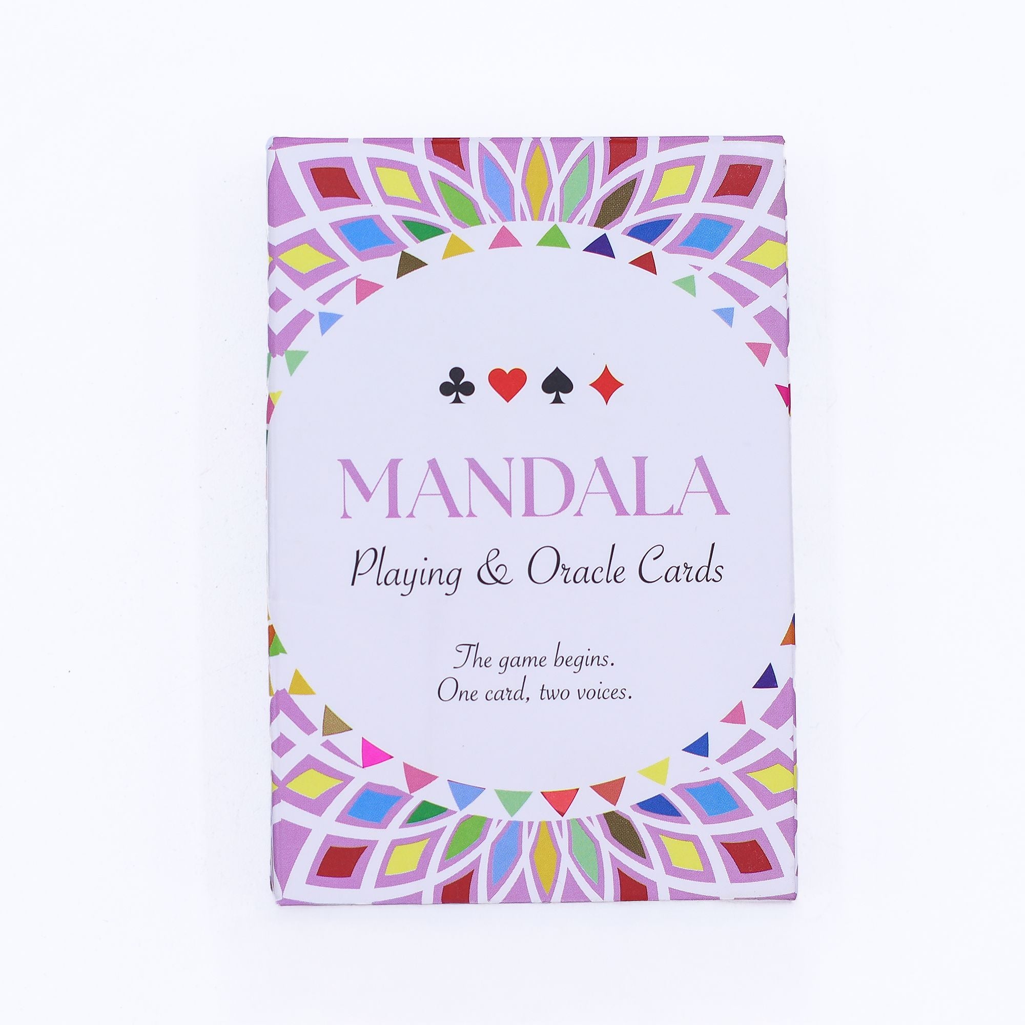 Mandala Oracle and Playing Cards Kaleidoscope Symmetry Deck Set