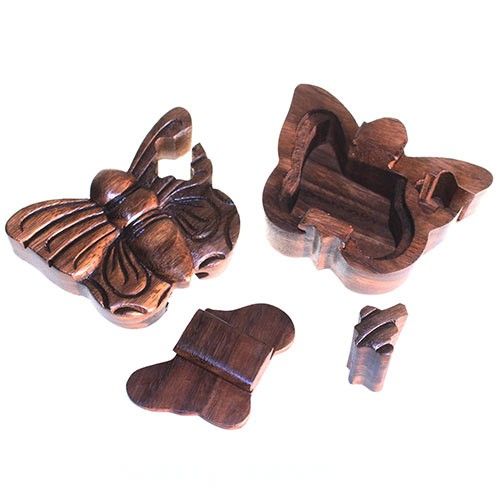 Bali Magic Box Butterfly Puzzle for Unique Gift and Storage Fun