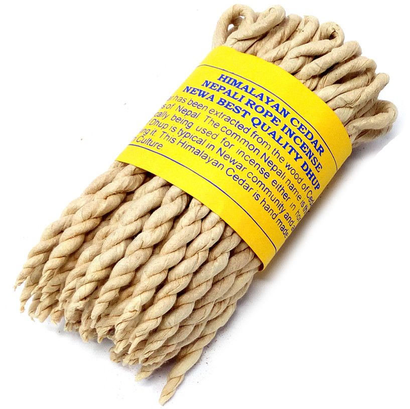 Pure Herbs Cedar Rope Incense for Aromatic Home Fragrance