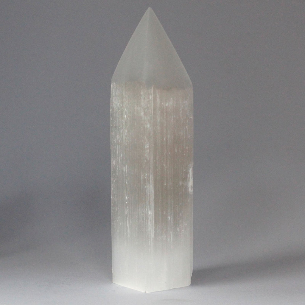 Selenite Pencil Point Tower Unique 20 cm Crystal Home Decor Piece