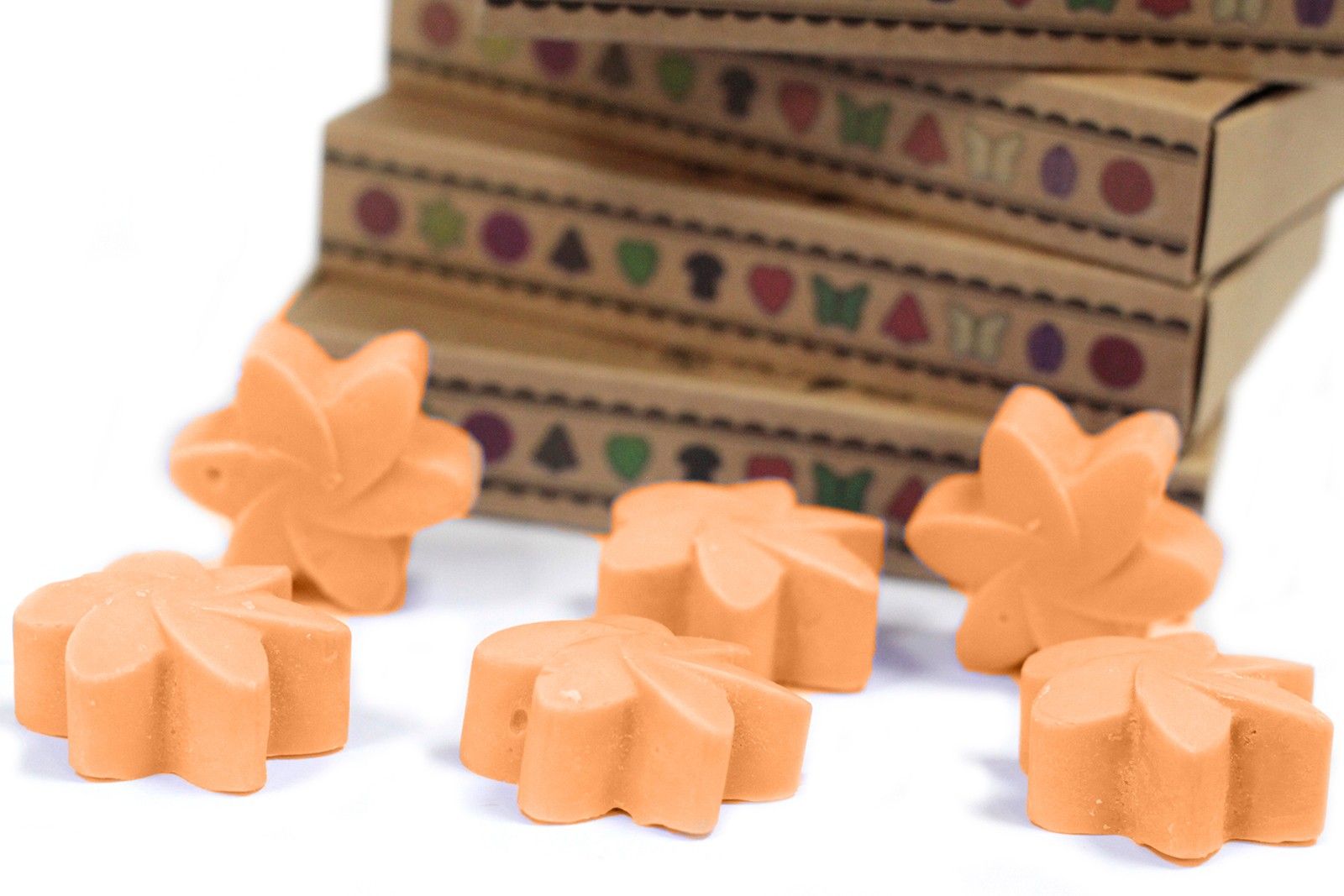 Box of 6 Natural Soy Wax Melts with Mango Fruits Aroma