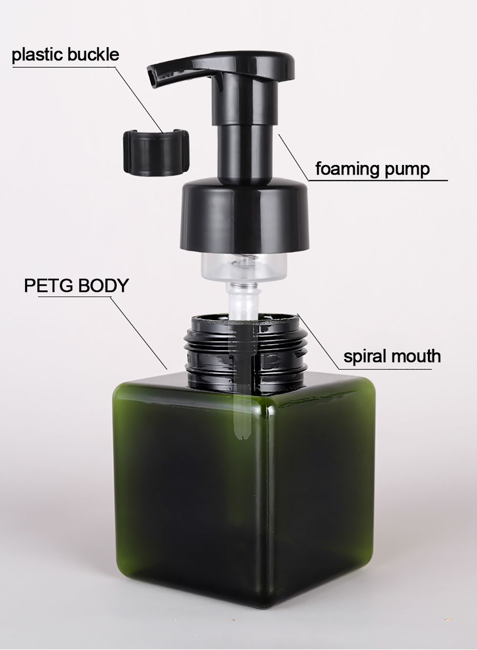 Eco Friendly 250ml Squat Reusable Foam Dispenser Bottle Design
