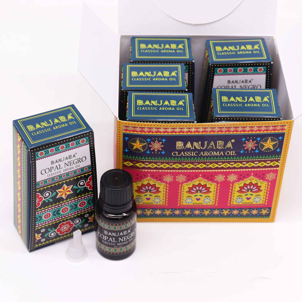 Banjara Indian Fragrance Oil 10ml Captivating Copal Negro Aroma
