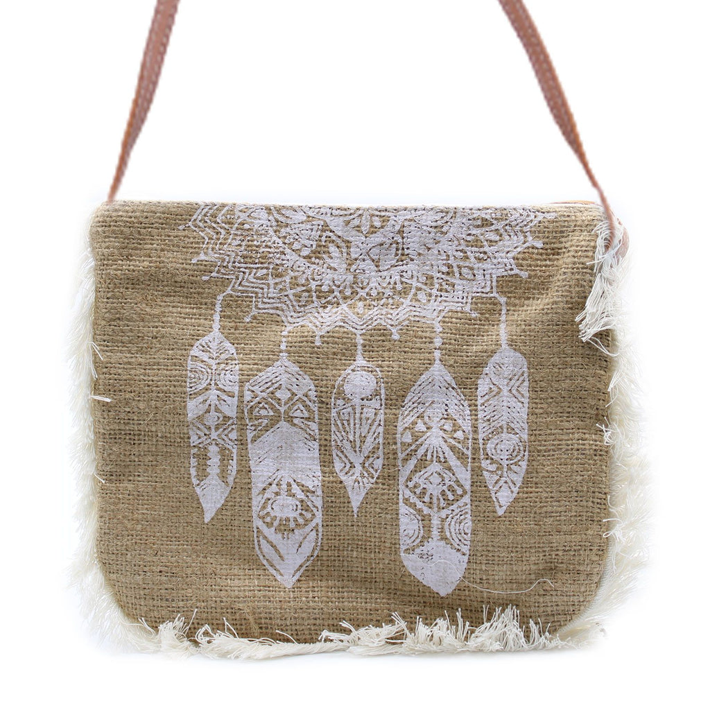 Fab Fringe Bag with Unique Dream Catcher Print for Stylish Outings
