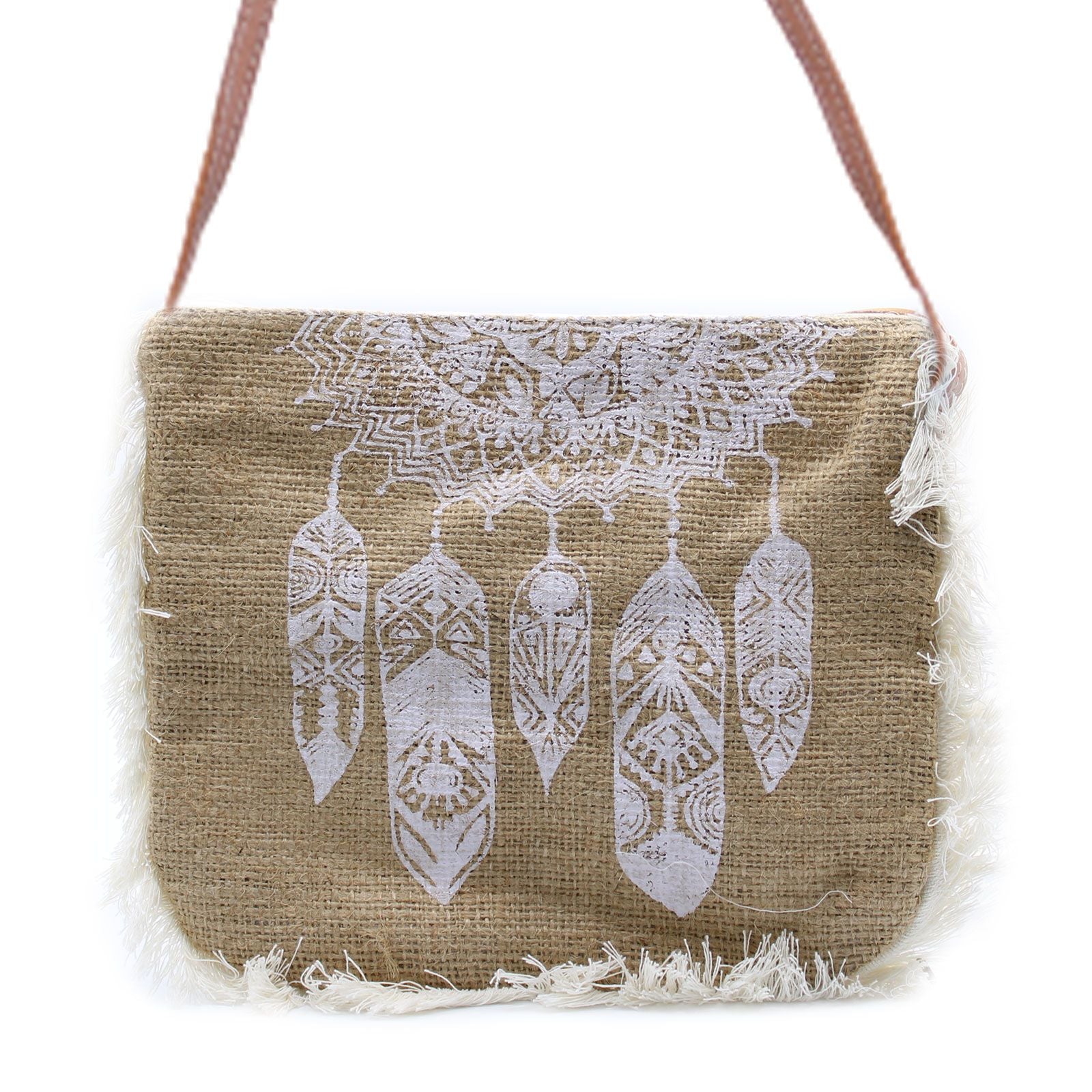 Fab Fringe Bag with Unique Dream Catcher Print for Stylish Outings