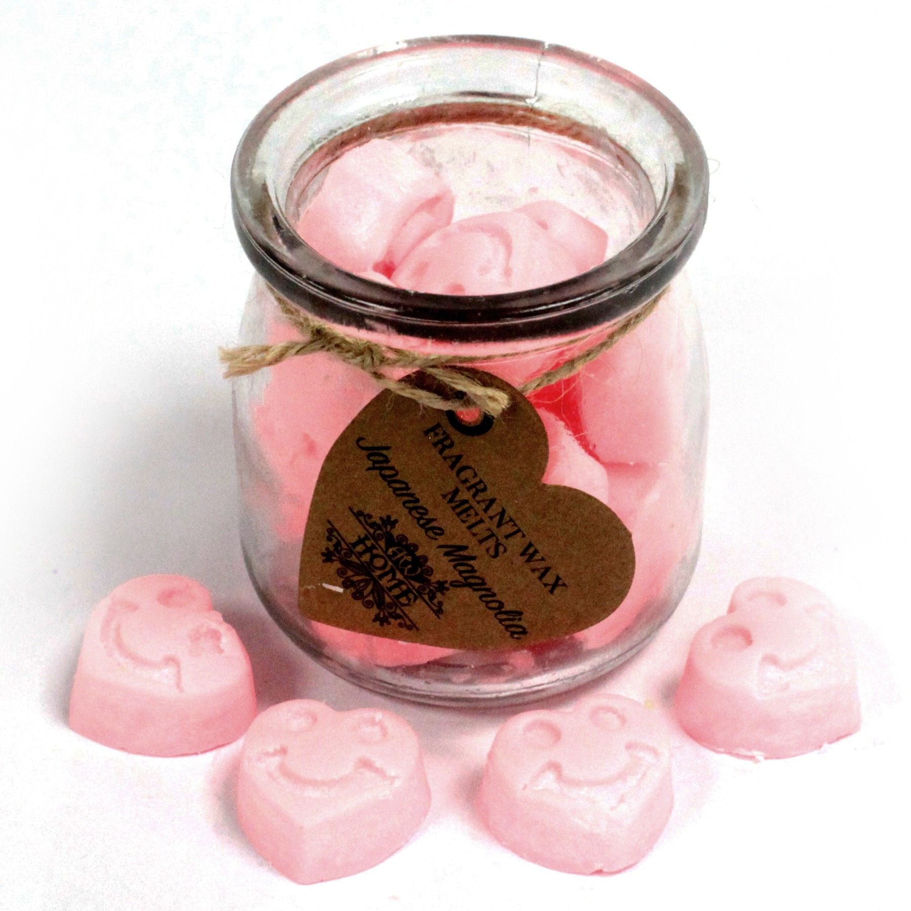 Soywax Melts Jar with Heart Shaped Japanese Magnolia Fragrance