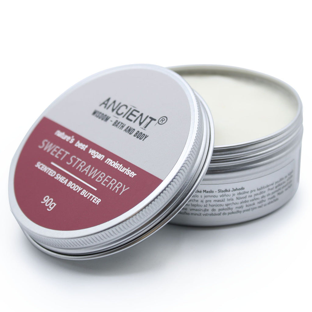 Scented Shea Body Butter 90g Indulge in Sweet Strawberry Bliss