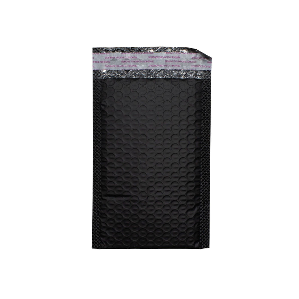 Black Poly Bubble Envelope with Expandable Gusset for Shipping