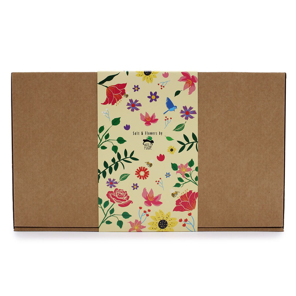 Salt Soak Set Total Detox with Aromatic Bath Salt and Soap Flowers