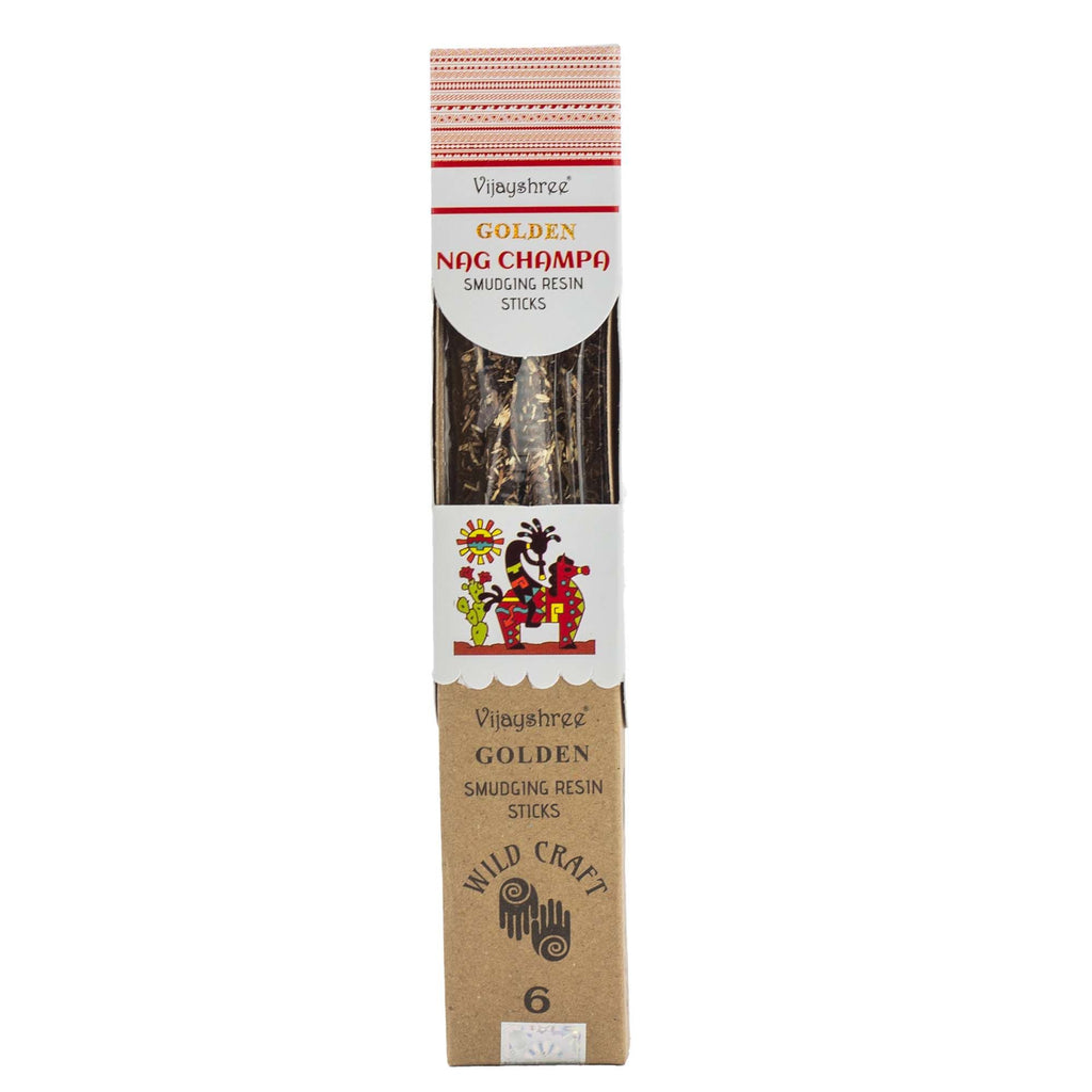 Golden Nag Champa Smudging Resin Sticks in 30g Pack