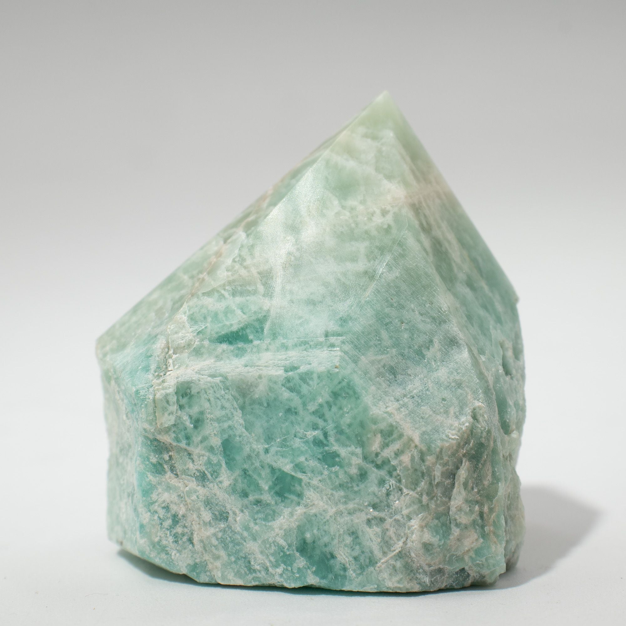 Gemstone Top Polished Points of Indian Amazonite for Home Decor