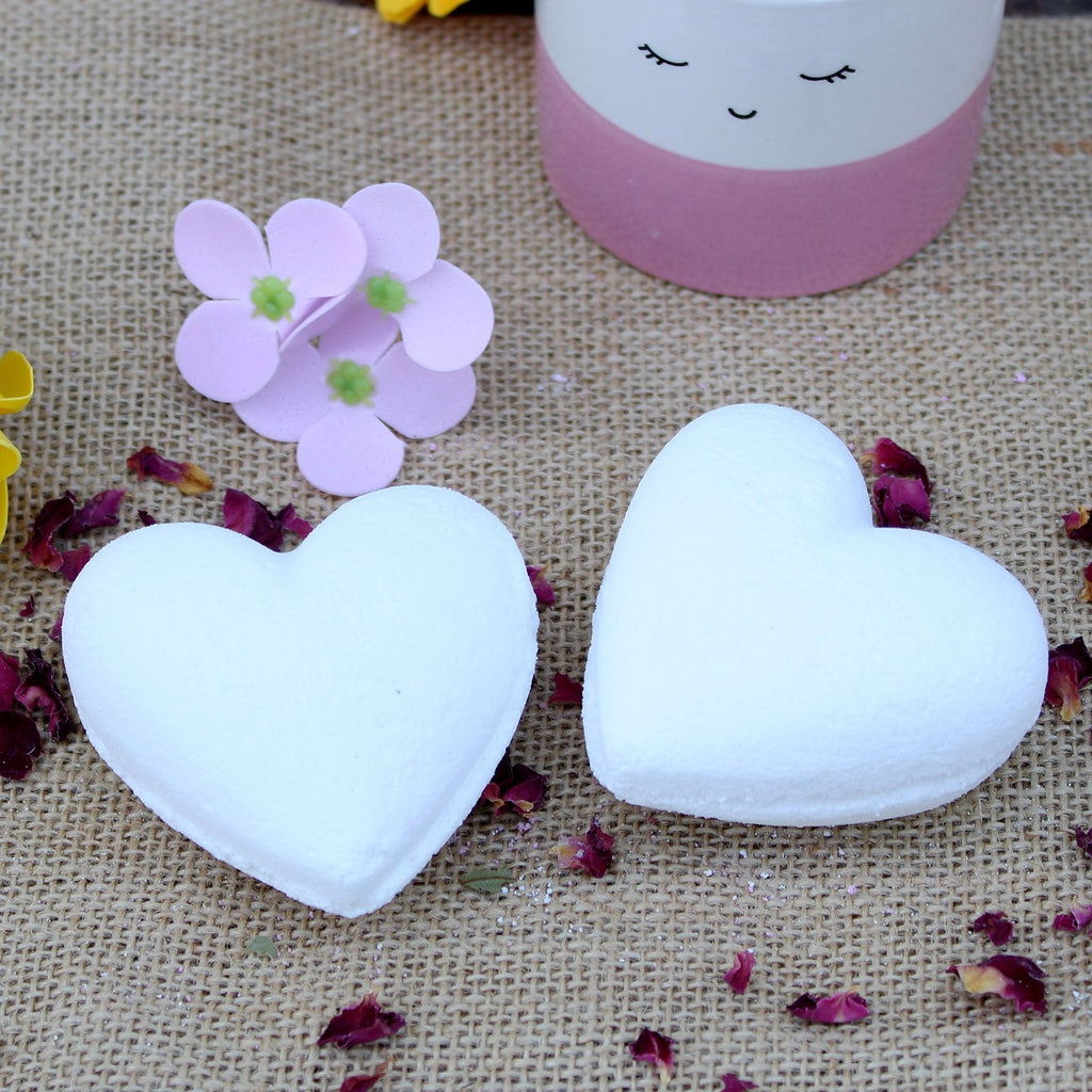 Love Heart Bath Bomb 70g with Coconut Fragrance for Relaxation