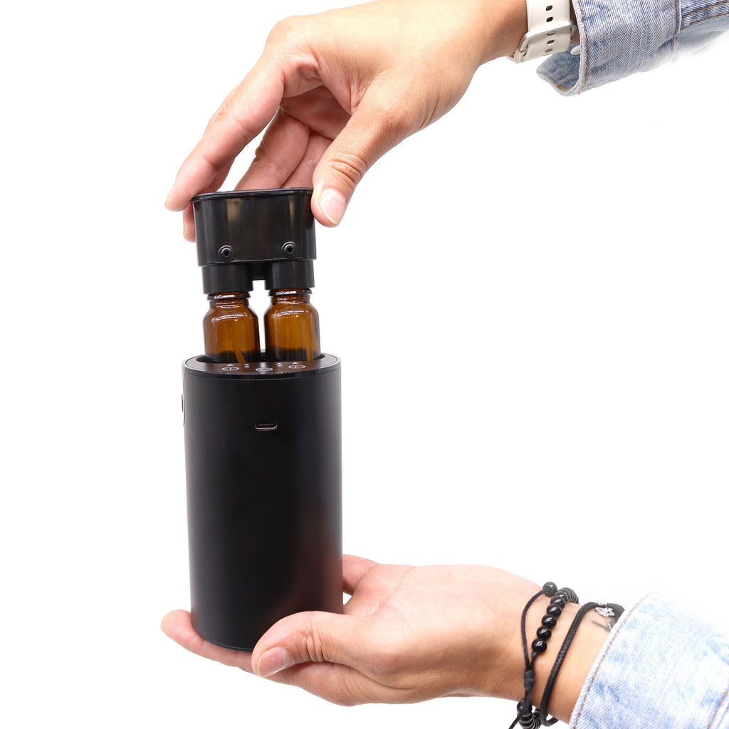 Double Essential Oil Waterless Nebulizer USB for Aromatherapy Use