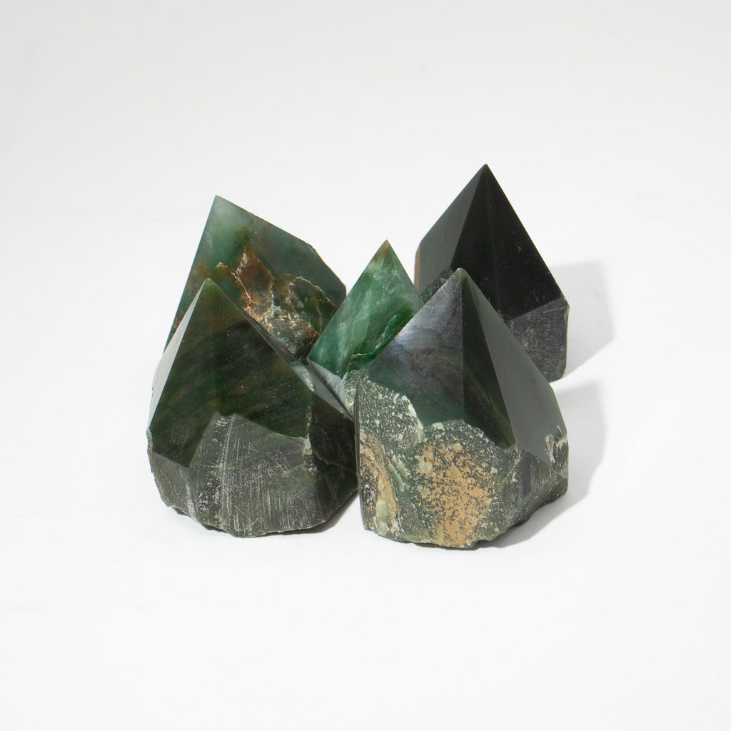 Green Aventurine Gemstone Top Polished Points Set of 5 to 6 Pieces