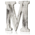 Shabby Chic Letters M Stylish White Alphabet Decor for Home