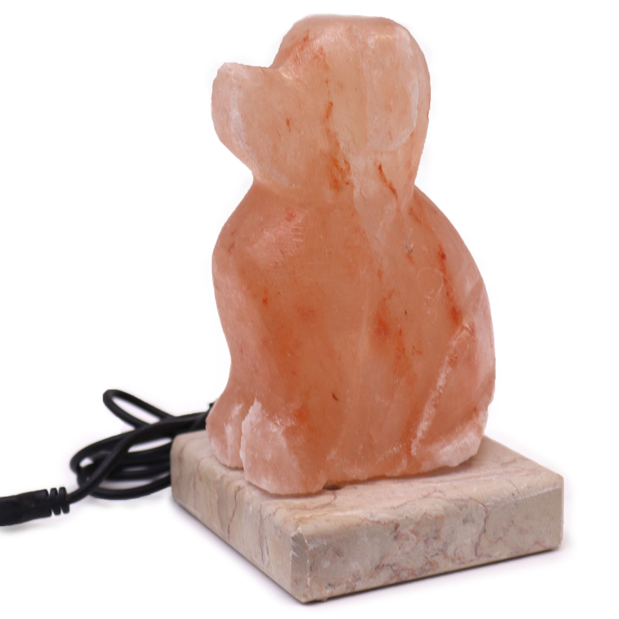 USB Dog Shaped Himalayan Salt Lamp for Unique Home Decor Lighting