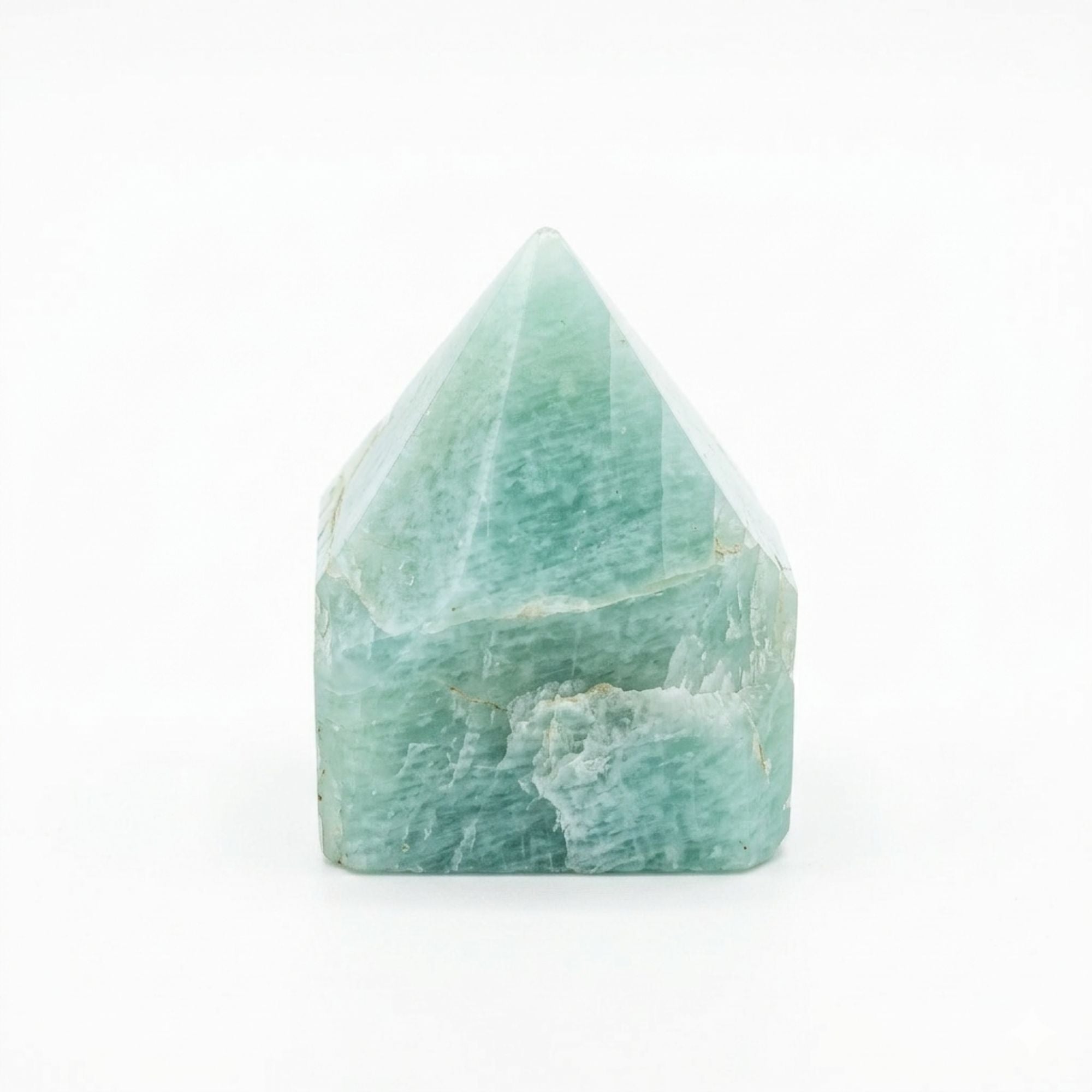 Gemstone Top Polished Points of Indian Amazonite for Home Decor