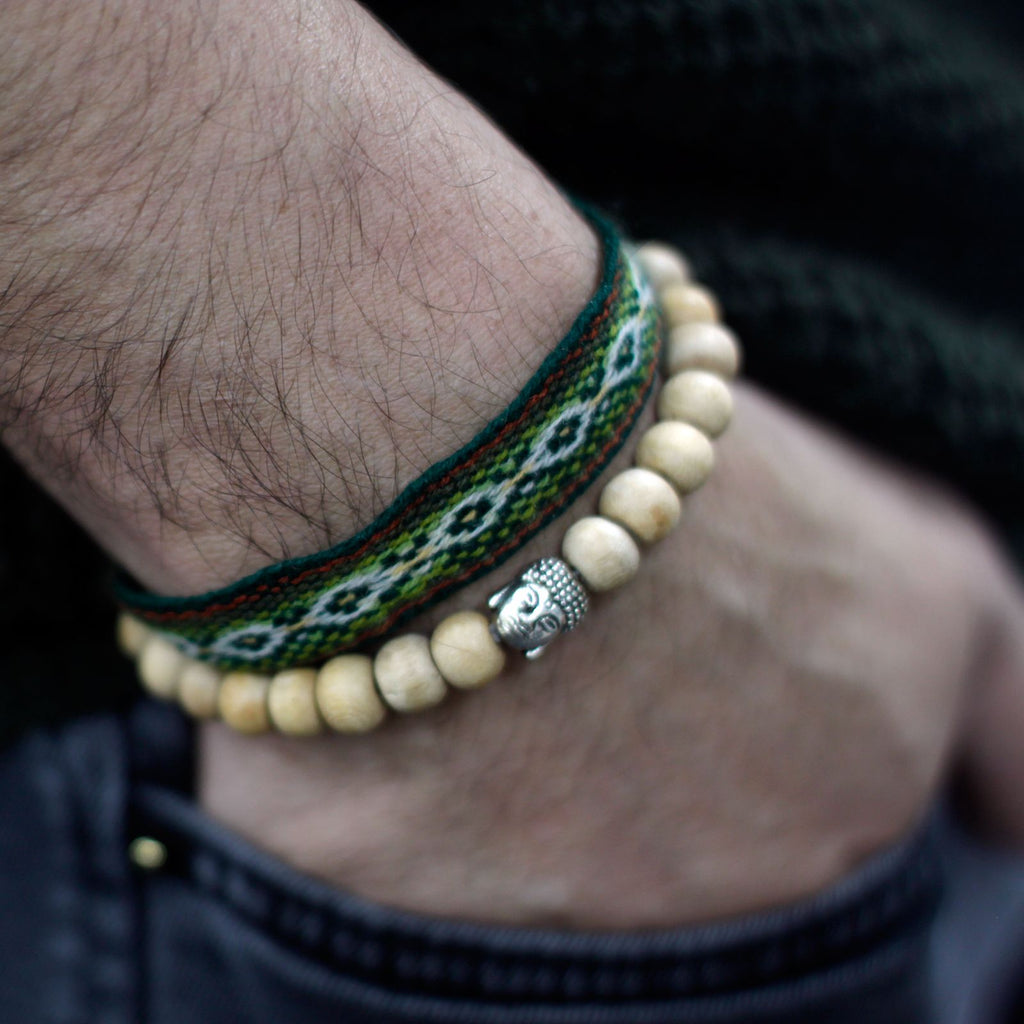 Fragrant Sandal Beads and Buddha Bangle for Everyday Style