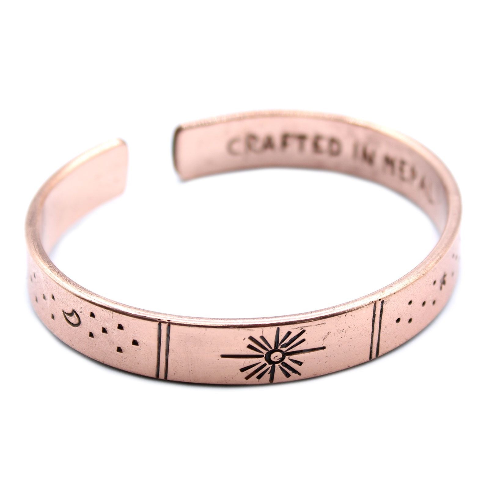 Inspiration Bracelet - Copper Sunrise, Galaxy, Stars, Earth