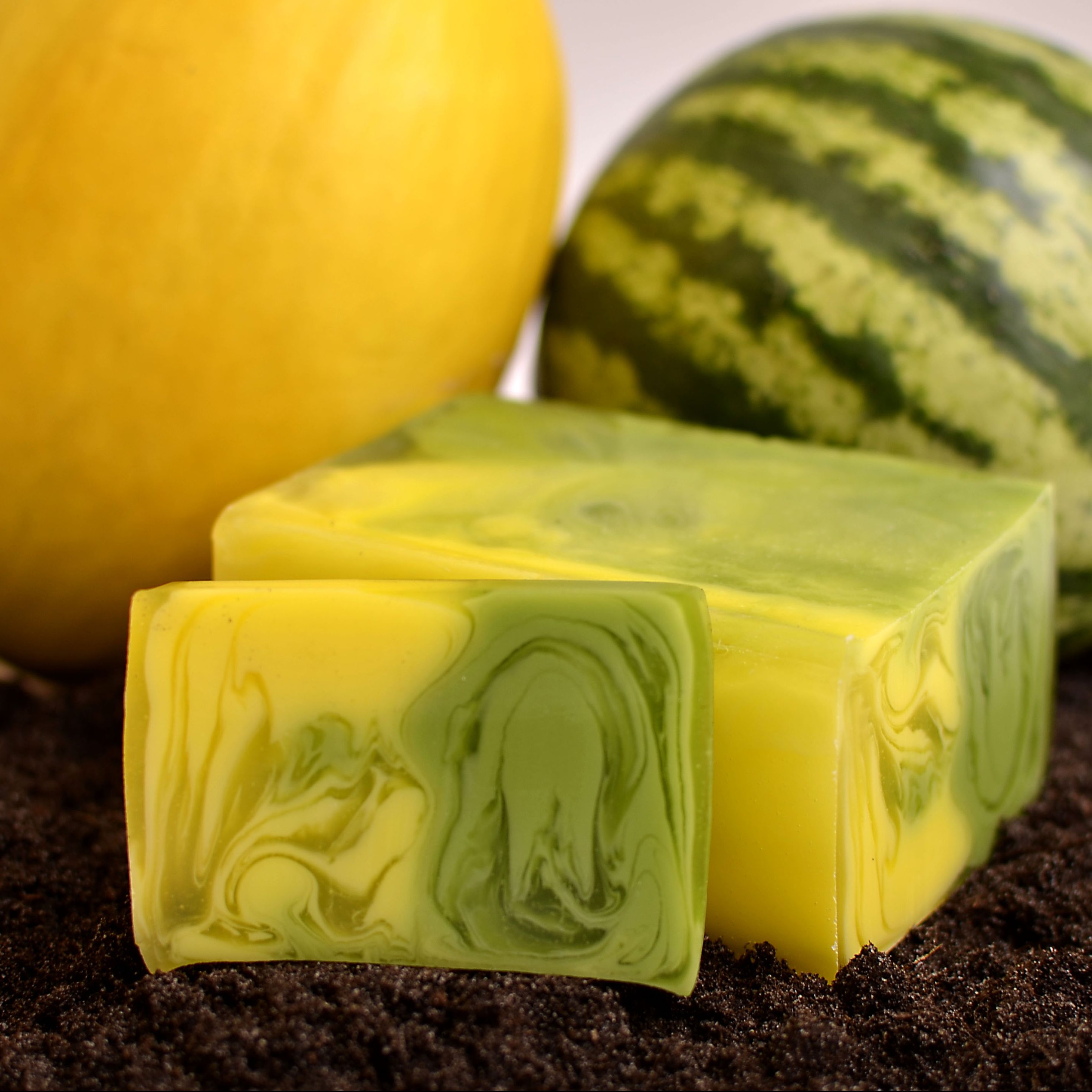 Handcrafted Soap Loaf 1.2kg Infused with Refreshing Melon Aroma