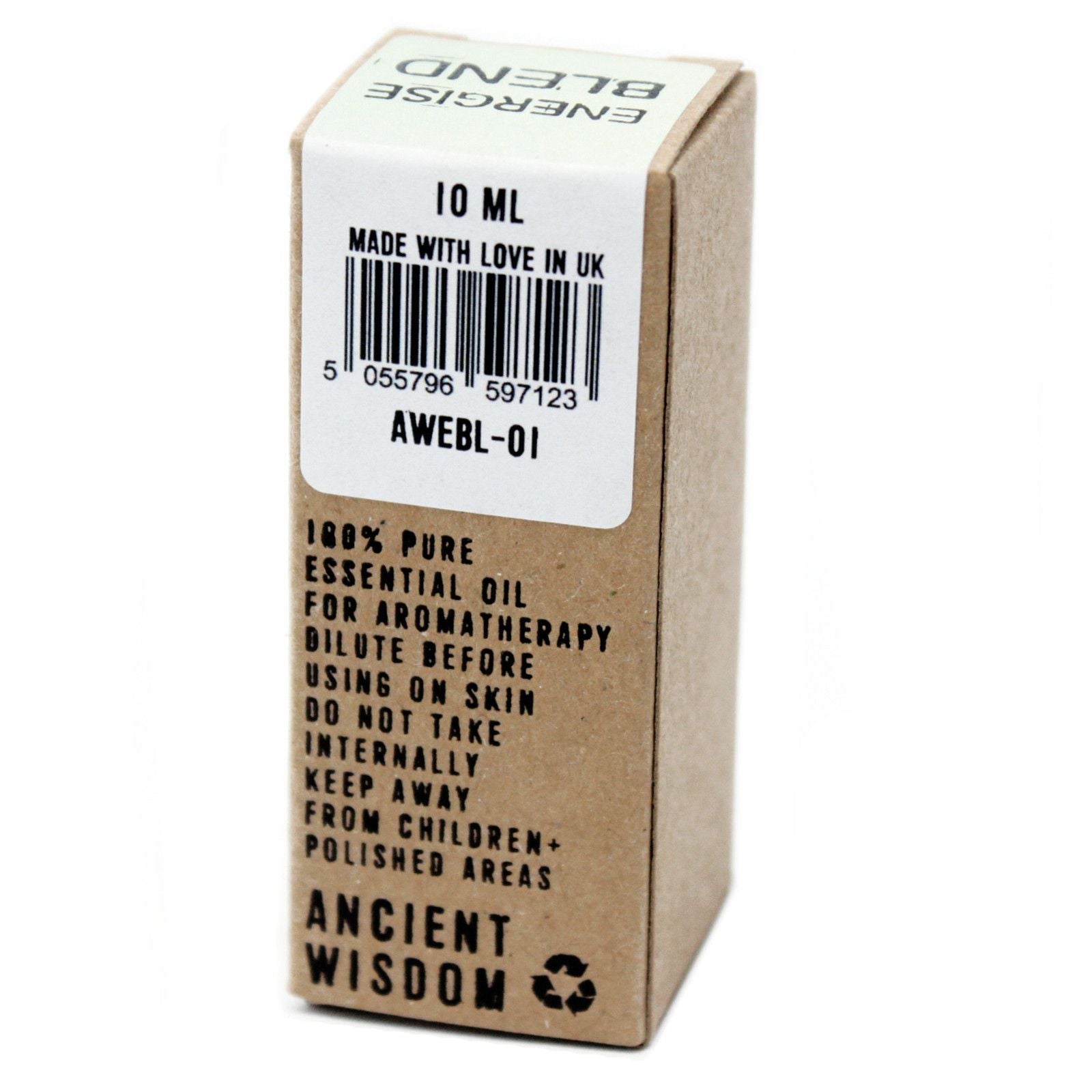 Energising Essential Oil Blend Boxed 10ml for Enhanced Vitality