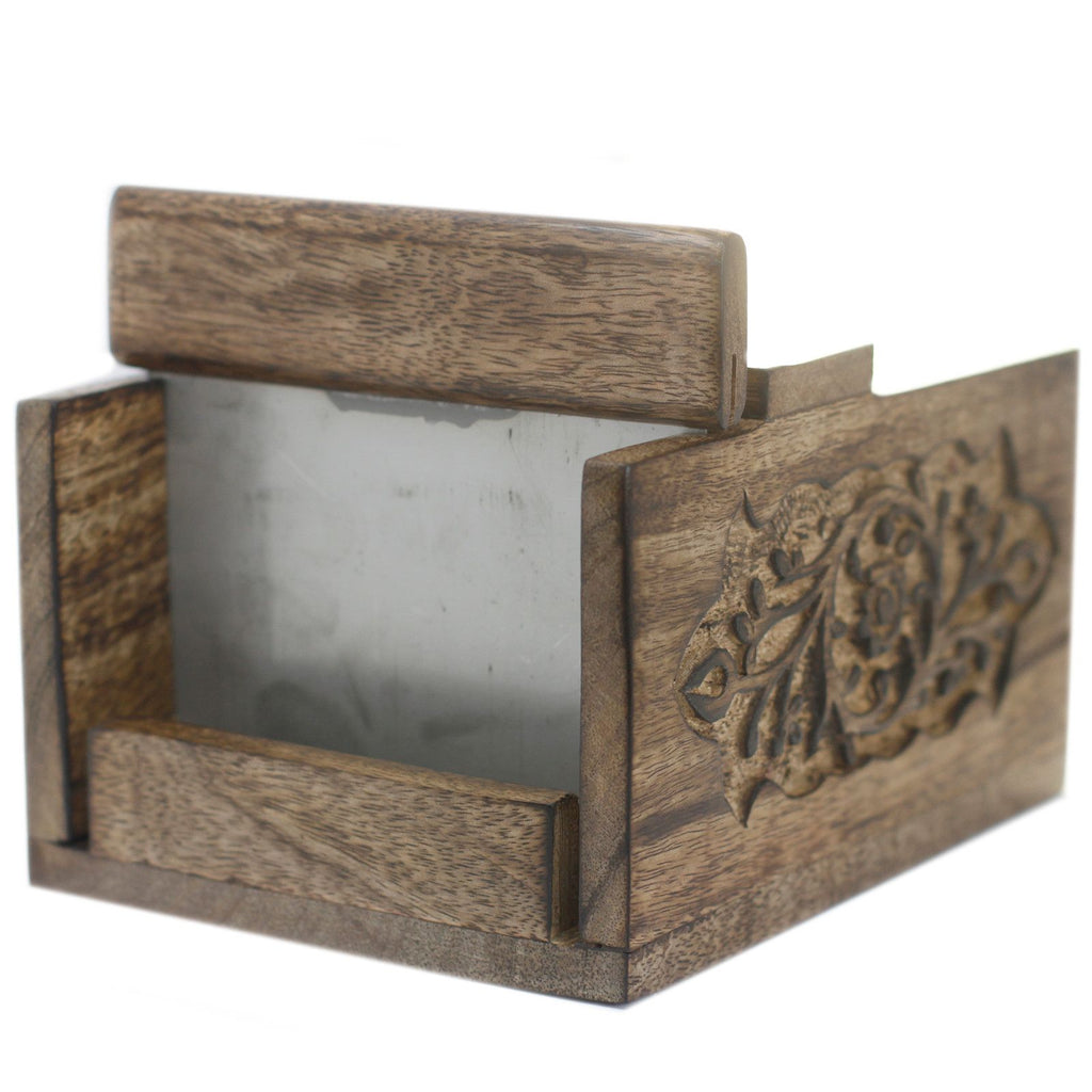 Carved Mango Wood Cutter for Soap Loaves with Stylish Design
