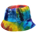 Vibrant Tiedye Patched Hemp and Cotton Boho Festival Hat for Style
