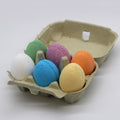 6 Fun Banana Scented Bath Eggs in a Tray for Enjoyable Relaxing Baths