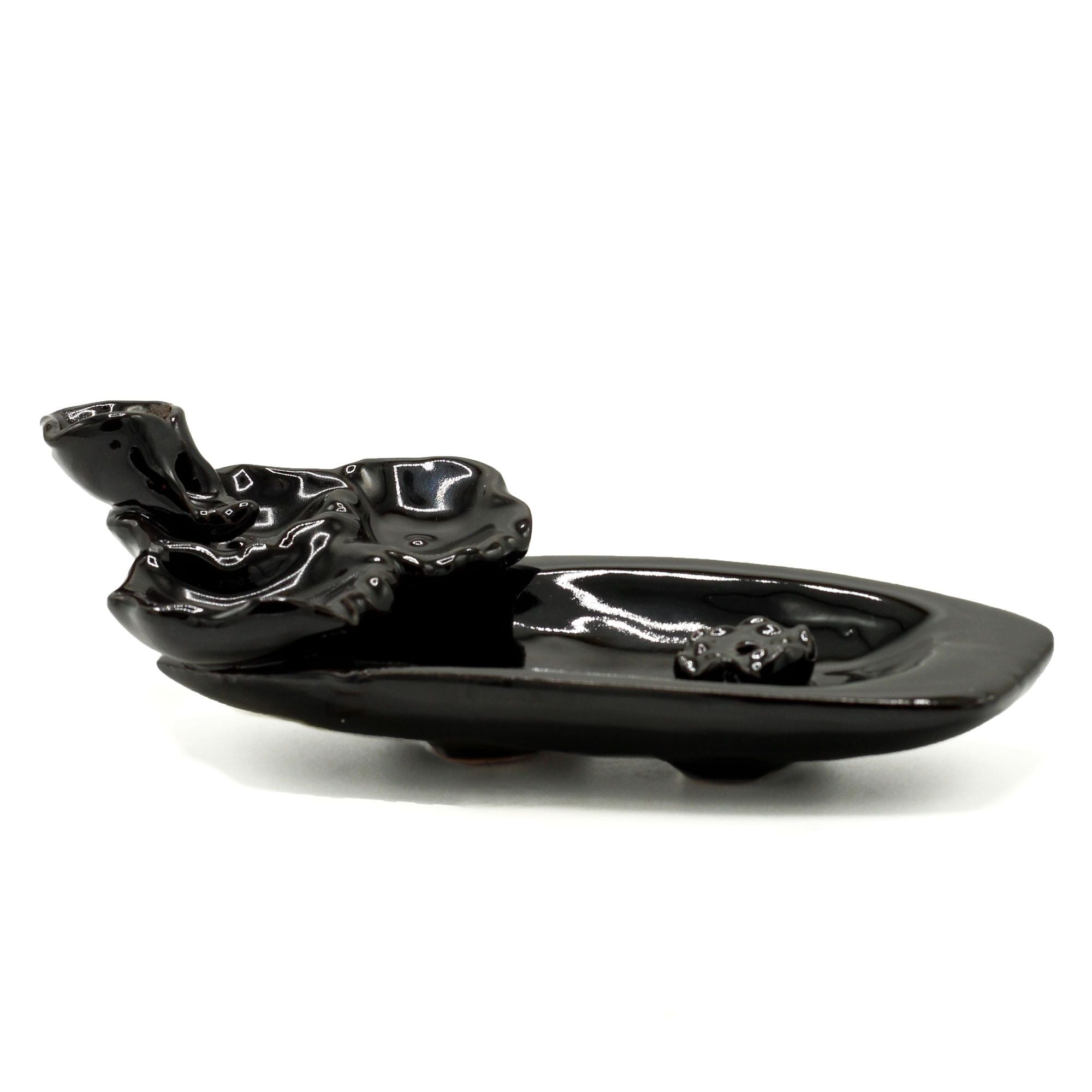 Backflow Incense Burner Lotus Pond & Stick Holder for Relaxation