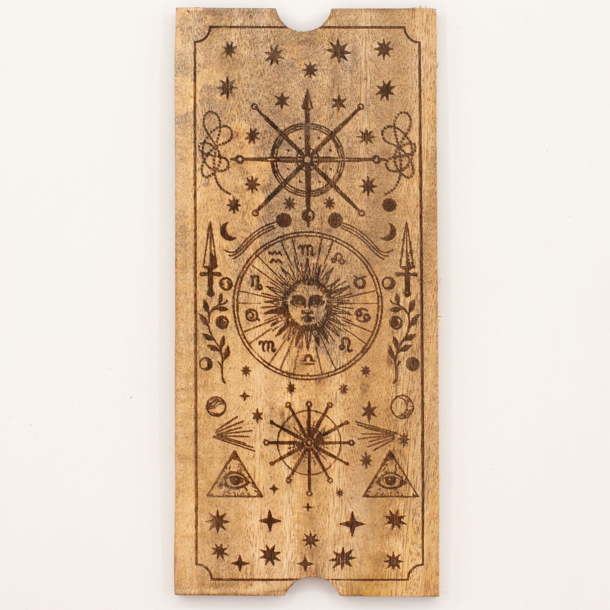 Four Section Tarot Box with Card Holder for Organised Readings