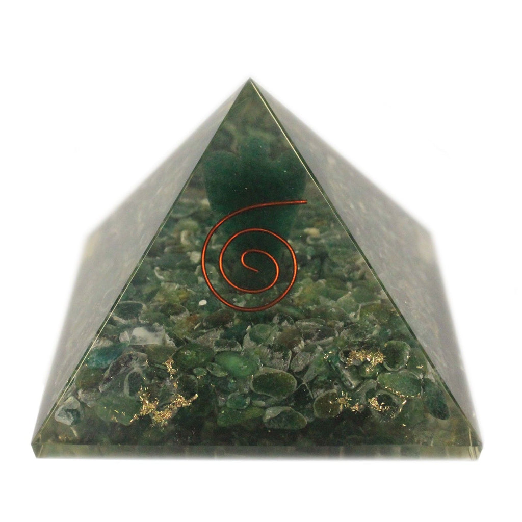 Large Orgonite Pyramid 70mm Angel for Enhanced Positive Energy Flow