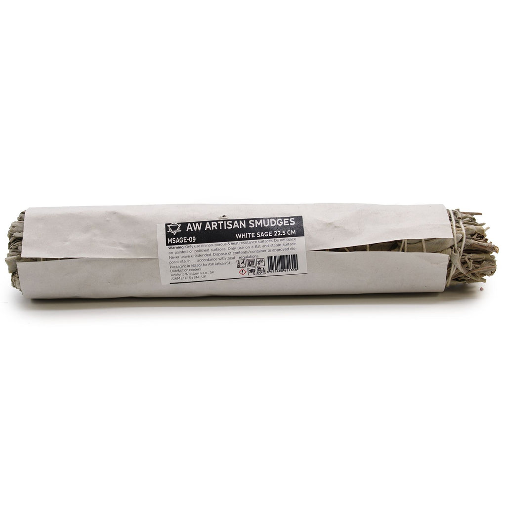 White Sage Smudge Stick 22.5 cm for Cleansing and Purifying Spaces