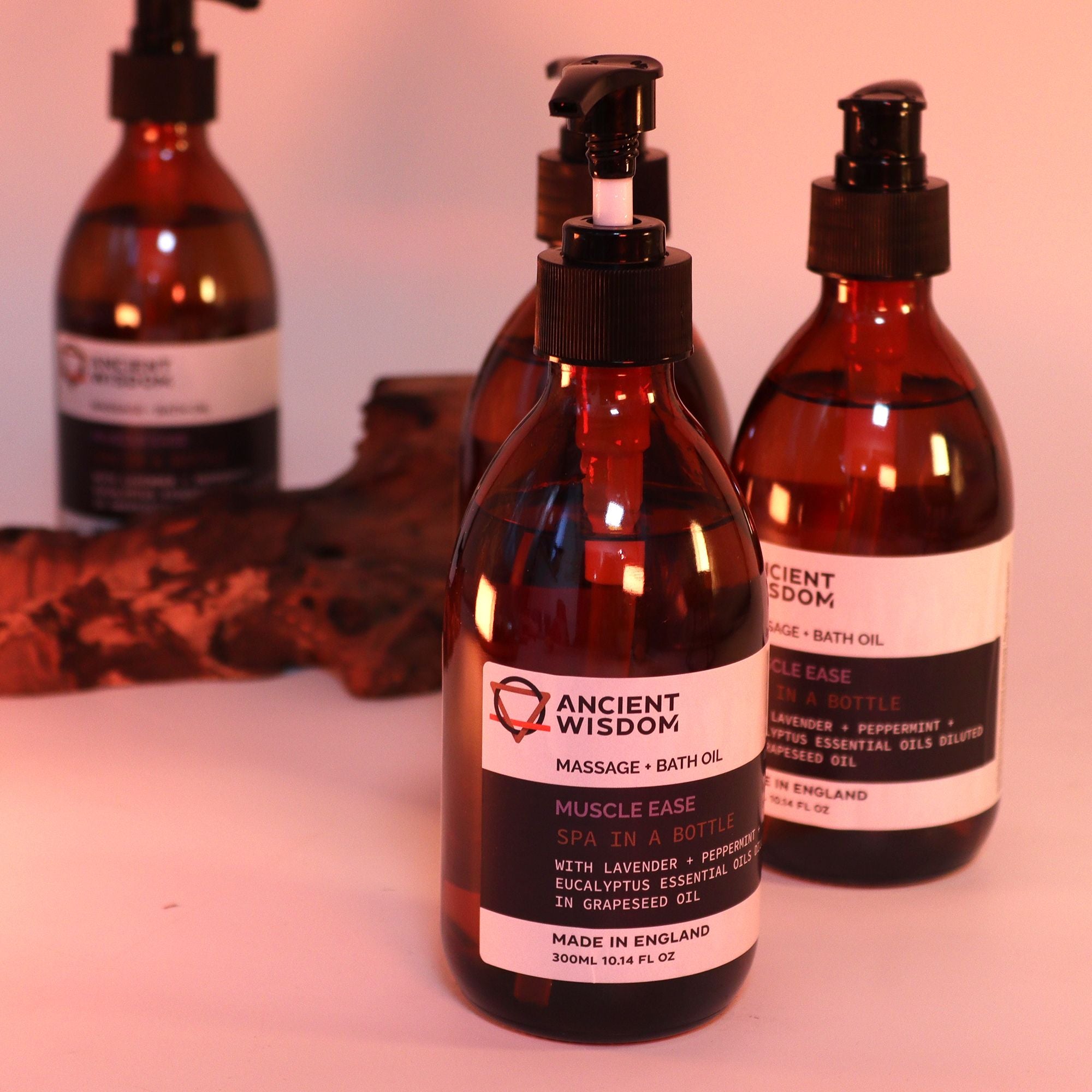 Aromatherapy Massage and Bath Oil Muscle Ease 300ml for Relaxation