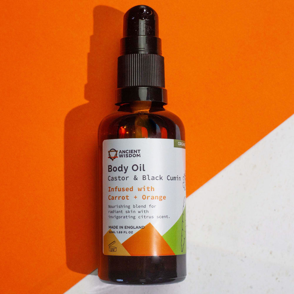 Organic Body Oil 50ml Carrot and Orange for Deep Hydration