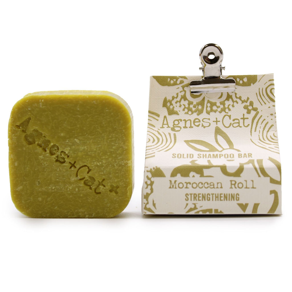 Agnes + Cat Moroccan Roll Solid Shampoo Bar for Fresh Hair Care